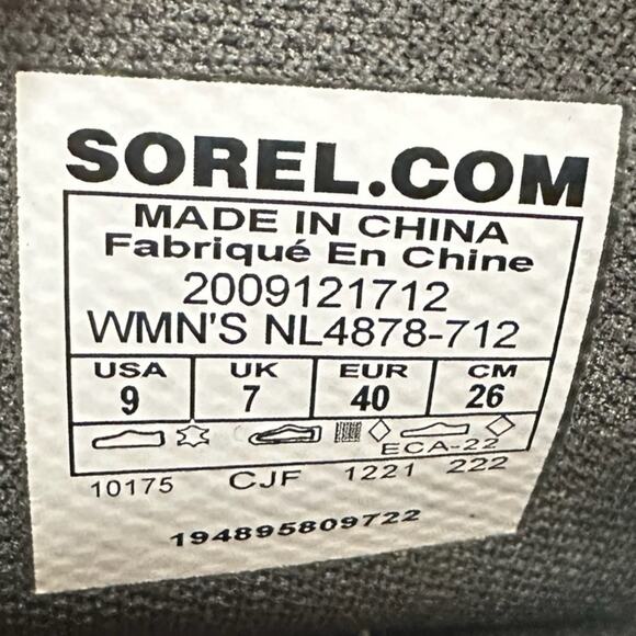 Sorel Women's HI- Line Hiker Boots Size 9  Lace Up Boots Rugged Sole NEW - Picture 4 of 8